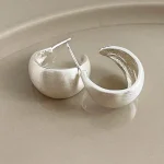 sliver-earrings-luxury-arc-desgin-3 sliver hoop earrings