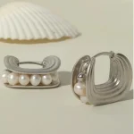 sliver-earrings-middle-pearls-design-2 pearl earrings