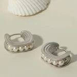 sliver-earrings-middle-pearls-design-4 pearl earrings