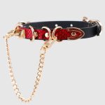 subculture-collar-snake-pattern-with-chain-choker-3 gethic collar