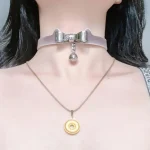 temperature-discoloration-bow-choker-3 PU collar