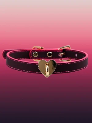 temperature-discoloration-cute-heart-choker-1 PU collar