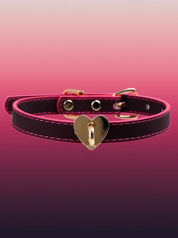 temperature-discoloration-cute-heart-choker-1 PU collar