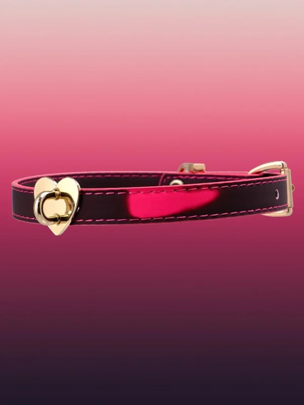 temperature-discoloration-cute-heart-choker-2 PU collar