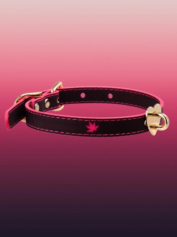 temperature-discoloration-cute-heart-choker-3 PU collar