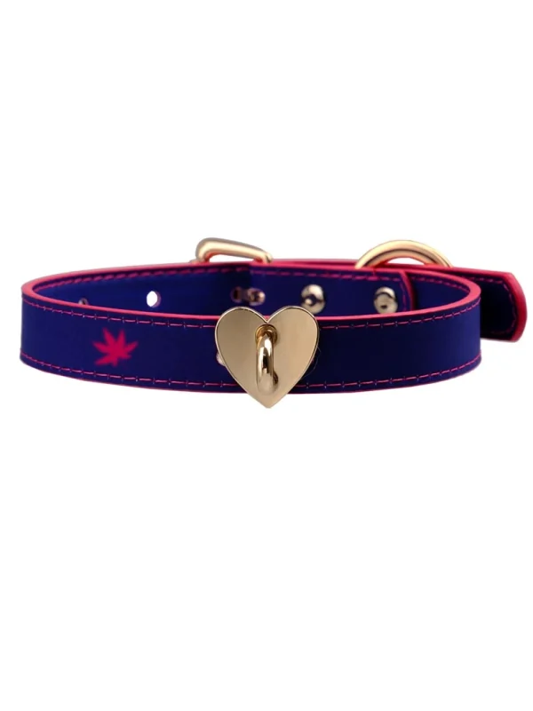 temperature-discoloration-cute-heart-choker-4 PU collar