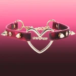temperature-discoloration-hollow-heart-choker-1 discolor collar
