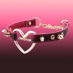 temperature-discoloration-hollow-heart-choker-2 discolor collar