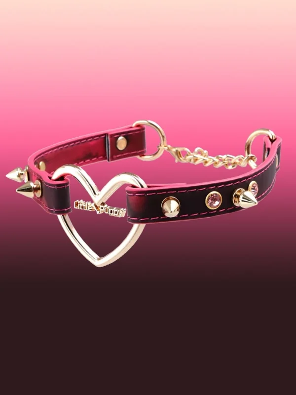 temperature-discoloration-hollow-heart-choker-2 discolor collar