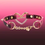 temperature-discoloration-hollow-heart-choker-3 discolor collar
