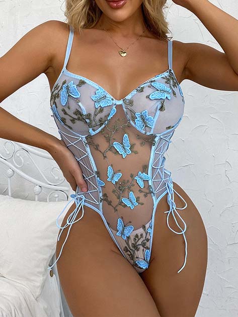 butterflies-mesh-sexy-bodysuit-4 sexy jumpsuit