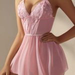 cute-lingerie-floral-lace-2 babydoll lingerie dress