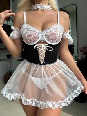 cute-lingerie-mesh-princess-dress-1 babydoll lingerie dress