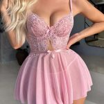 cute-lingerie-pink-babydoll-dress-3 babydoll lingerie dress