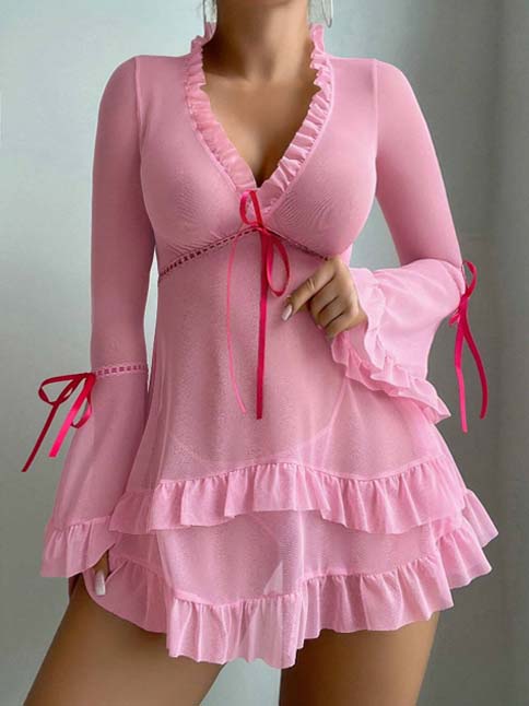 cute-lingerie-ruffled-edge-12 babydoll lingerie dress