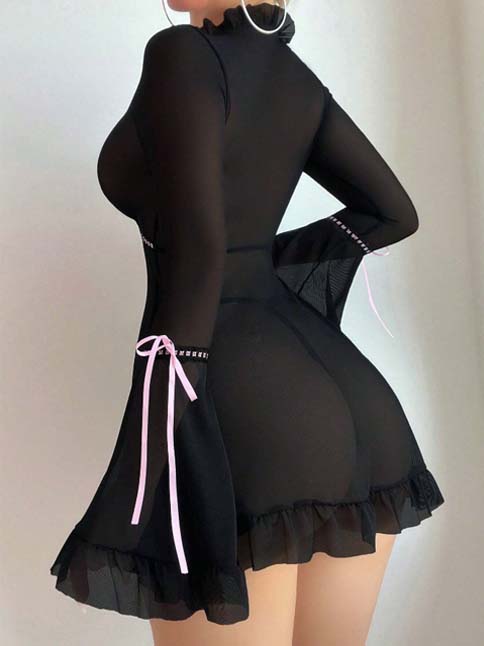 cute-lingerie-ruffled-edge-2 babydoll lingerie dress