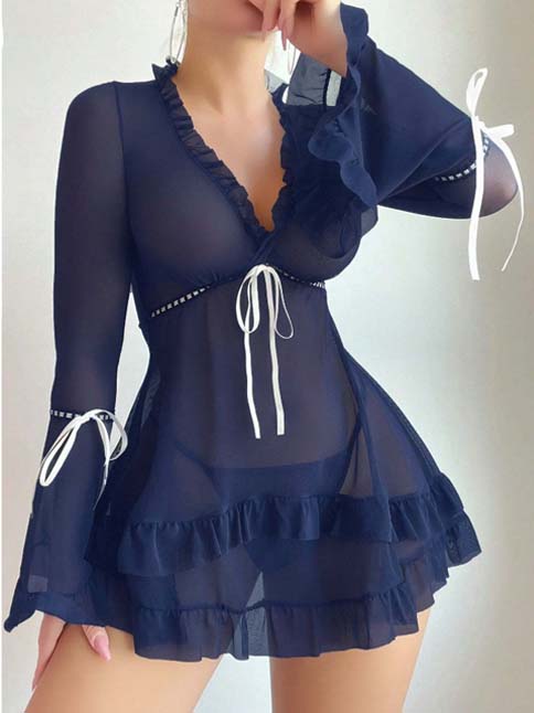cute-lingerie-ruffled-edge-4 babydoll lingerie dress