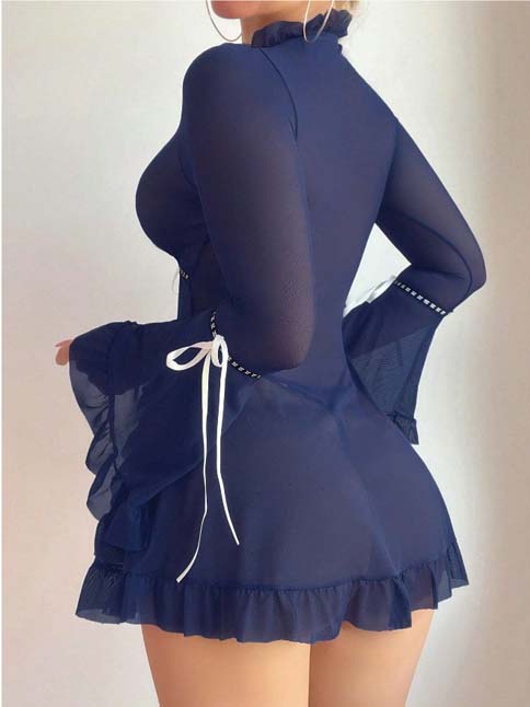cute-lingerie-ruffled-edge-5 babydoll lingerie dress