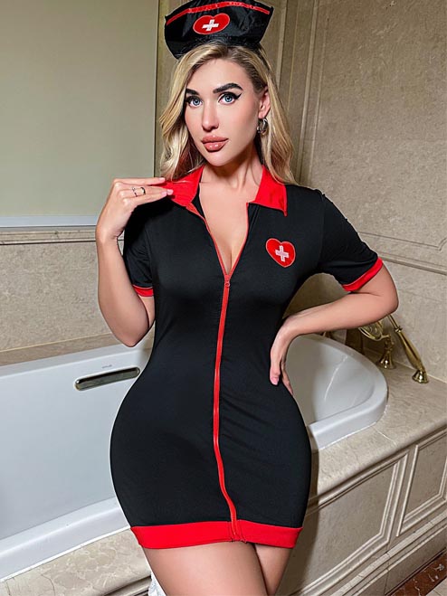 nurse-costume-hottie-dress-2 Nurse Costumes Hottie Dress R030