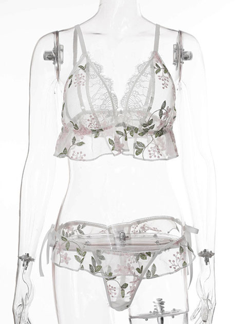 teddy-lingerie-leaves-white-suit-4 sexy teddy lingerie