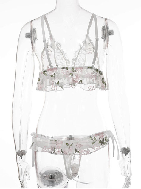 teddy-lingerie-leaves-white-suit-5 sexy teddy lingerie