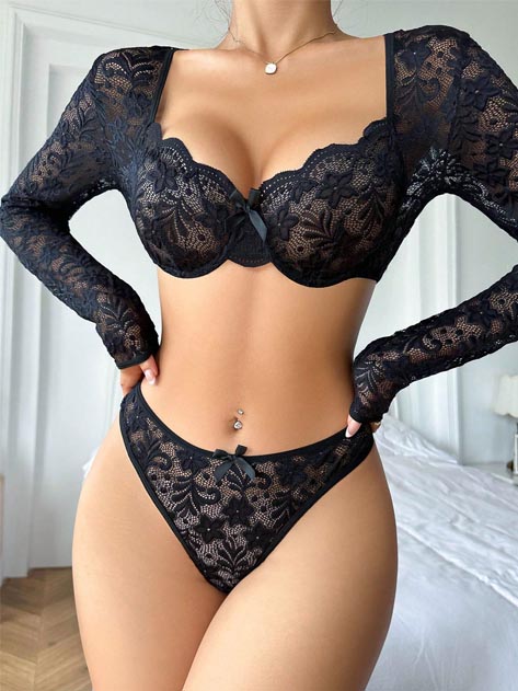 teddy-lingerie-pretty-lace-suit-1 sexy teddy lingerie