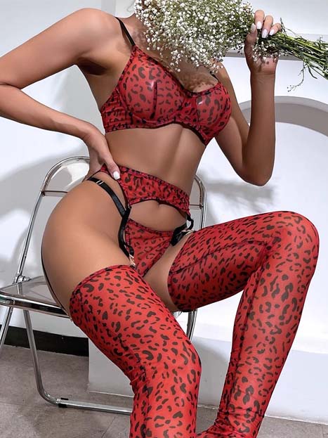 teddy-lingerie-red-leopard-5 sexy teddy lingerie