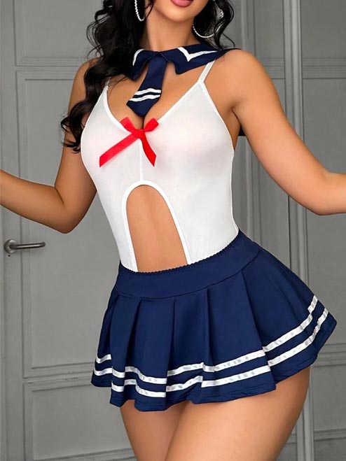 youthful-cosplay-hollow-set-3 sexy student playing with skirt