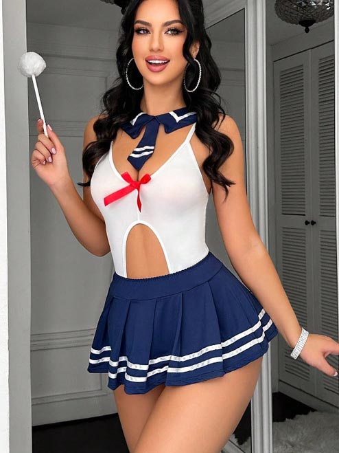 youthful-cosplay-hollow-set-5 sexy student playing with skirt