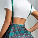 youthful-cosplay-suspender-skirt-set-10 sexy student playing with skirt