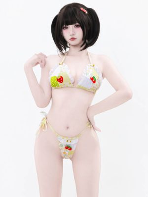 anime-floral-bikini-lingerie-1 cosplay costumes lingerie