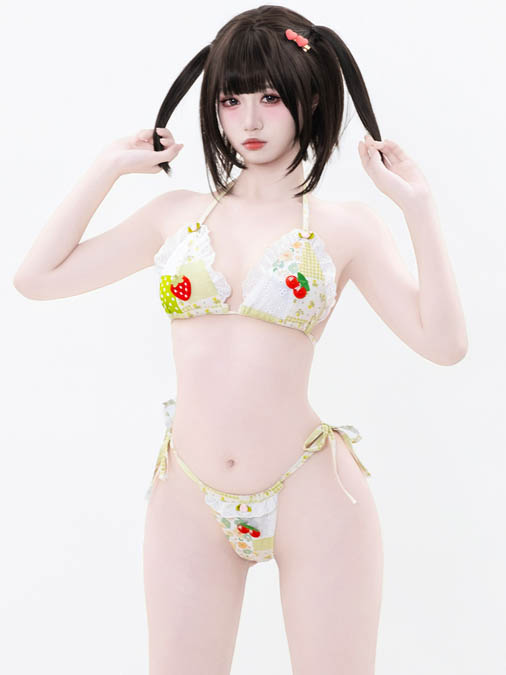 anime-floral-bikini-lingerie-2 cosplay costumes lingerie
