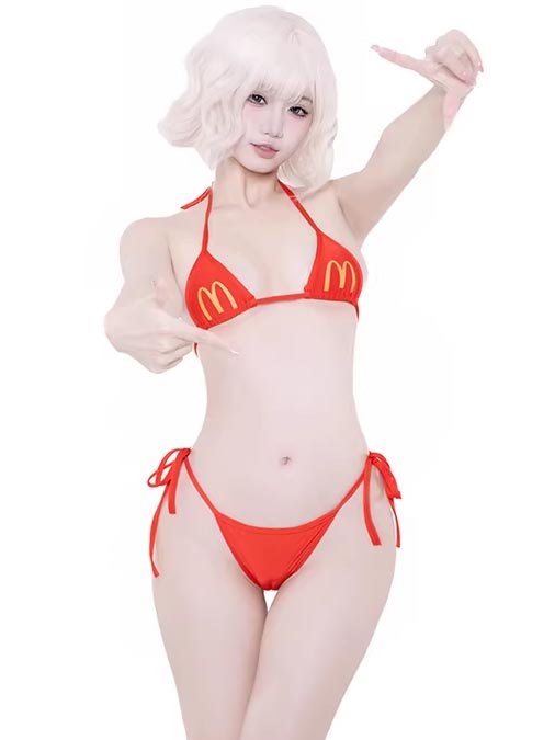 cute-mcdonalds-bikini-suit-3 cosplay costumes lingerie