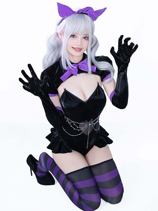 devil-cosplay-lingerie-black-purple-1 cosplay costumes lingerie