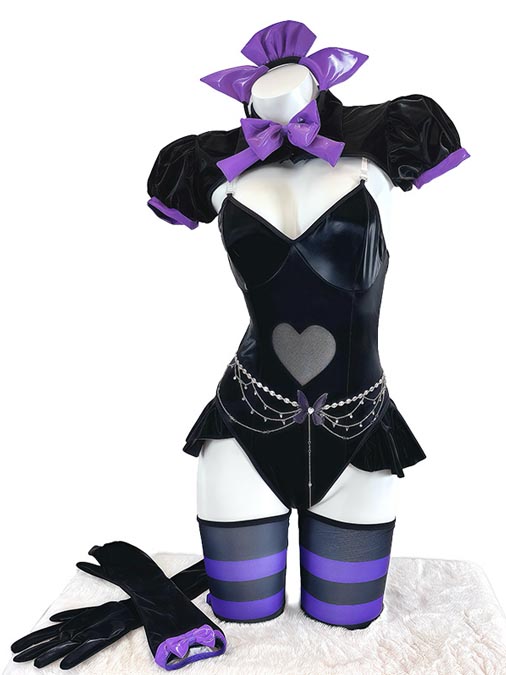 devil-cosplay-lingerie-black-purple-6 cosplay costumes lingerie