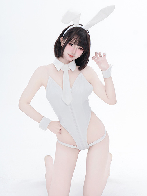 white-bunny-jumpsuit-lingerie-3 bunny cosplay costumes