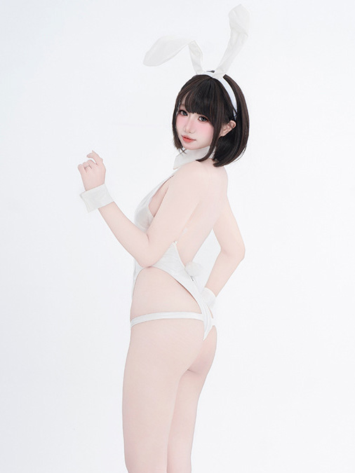 white-bunny-jumpsuit-lingerie-4 bunny cosplay costumes