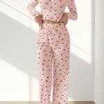 cotton-nightgowns-cherry-pattern-set-6 womens loungewear