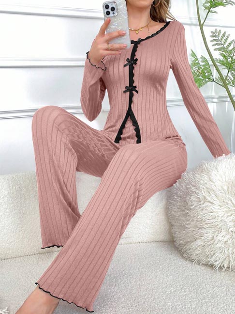 cotton-nightgowns-cute-bows-set-4 womens loungewear