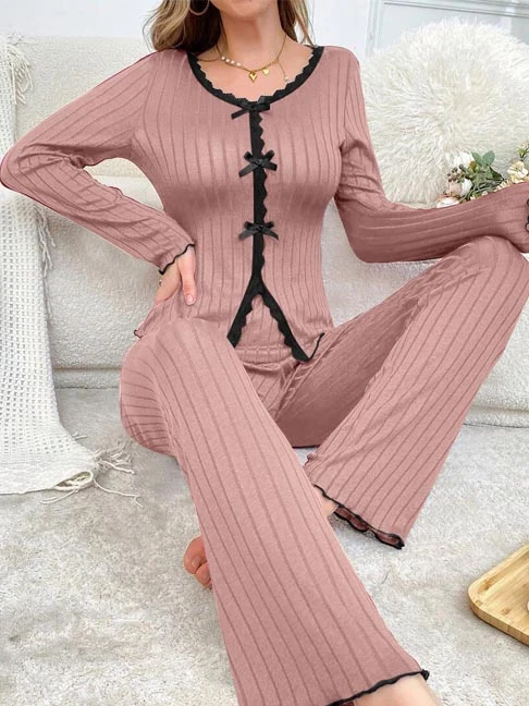 cotton-nightgowns-cute-bows-set-5 womens loungewear