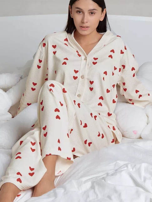 cotton-nightgowns-cute-hearts-set-2 womens loungewear