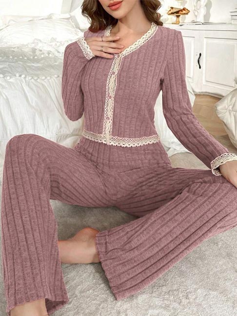 cotton-nightgowns-lace-trim-set-3 womens loungewear