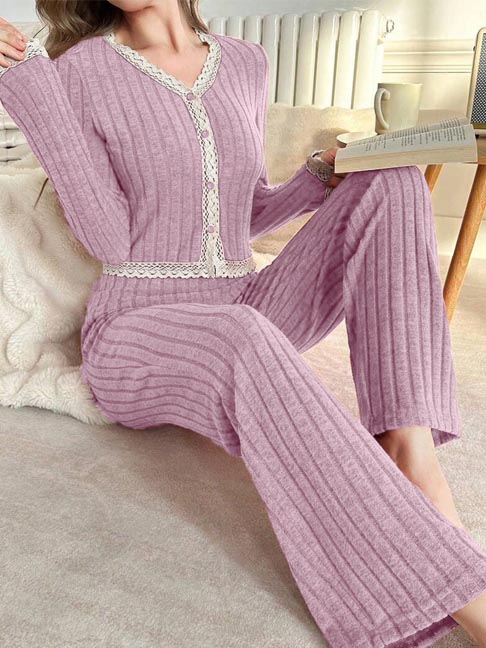 cotton-nightgowns-lace-trim-set-5 womens loungewear