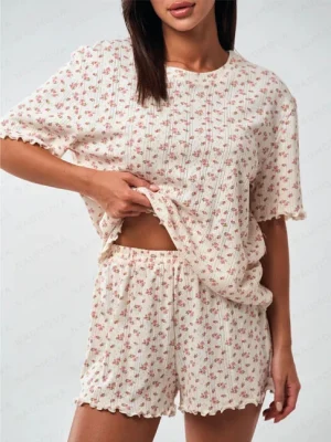 cotton-sleepwear-2-pieces-floral-set-6 womens loungewear