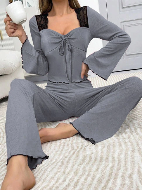 cotton-sleepwear-bell-sleeve-set-3 womens loungewear