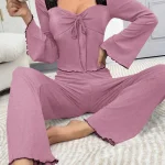 cotton-sleepwear-bell-sleeve-set-6 womens loungewear