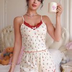 cotton-sleepwear-cute-cherry-pants-set-3 womens loungewear