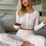 cotton-sleepwear-long-sleeve-flowers-set-5 womens loungewear