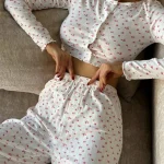 cotton-sleepwear-long-sleeve-flowers-set-6 womens loungewear