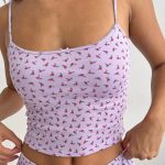cotton-sleepwear-rose-pattern-nightwear-set-3 womens loungewear